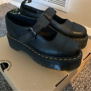 Flower Buckle Platform Doc Martens